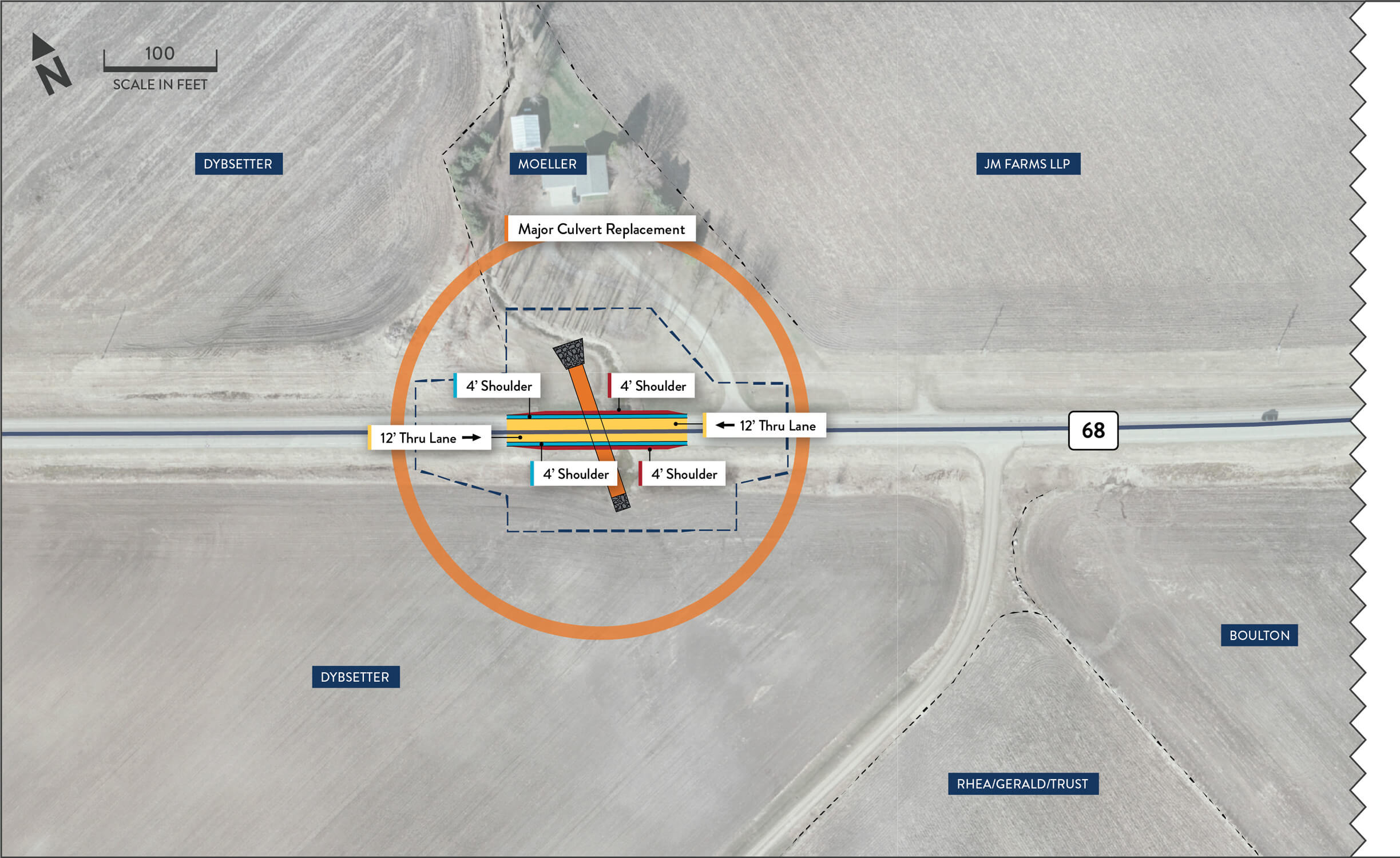 Segment 1 map of construction details